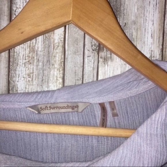 Soft Surroundings Purple Cowl Neck Tunic - Picture 8 of 8